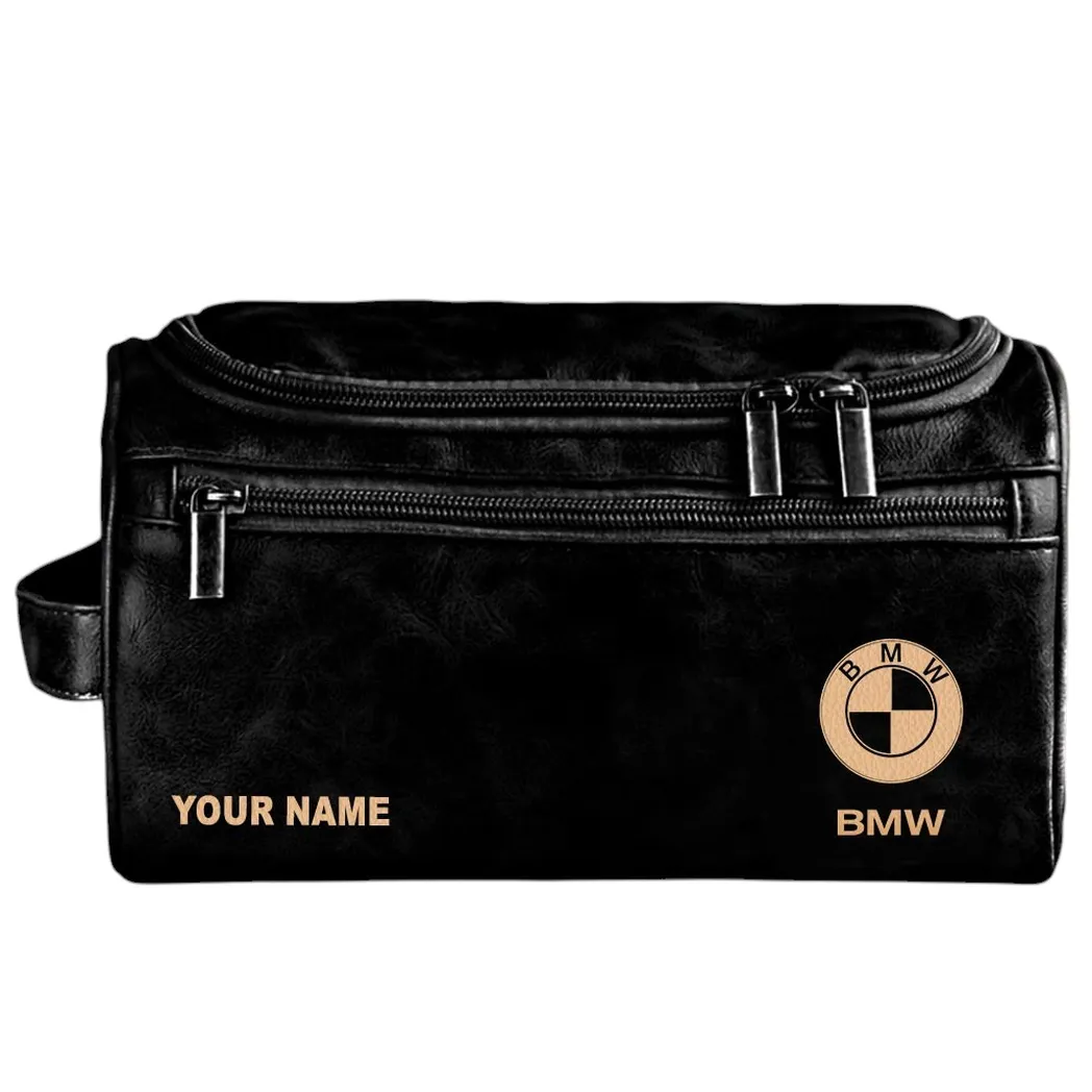 Family SUV Leather Toiletry Bag, Premium Leather Toiletry Case CAR440 - Black