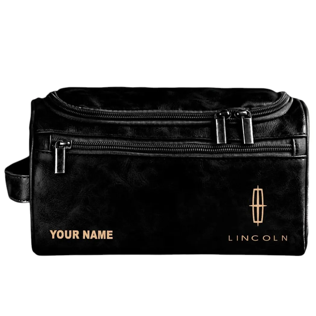 Executive Car Leather Toiletry Bag, Rider Lifestyle Toiletry Bag CAR440 - Black
